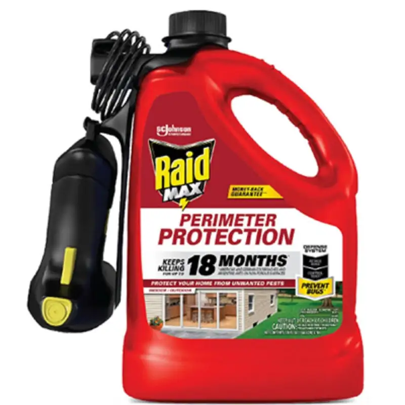 Raid Max Perimeter Protection Spray Insect Barrier 1 Gallon Pack 4