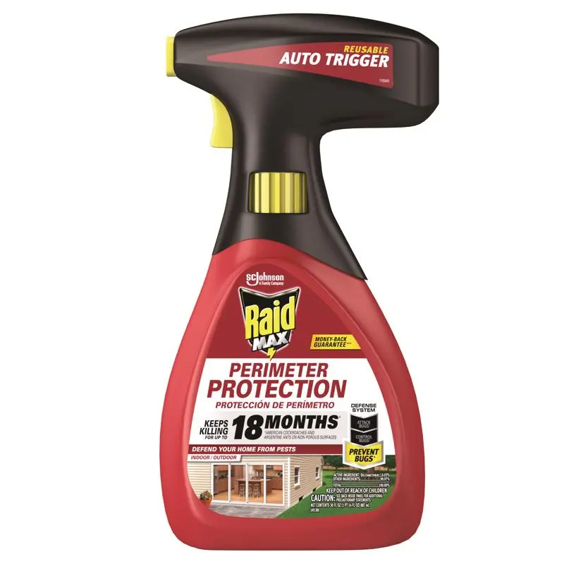 Raid Max Perimeter Protection Spray Insect Barrier 30 oz Pack 6