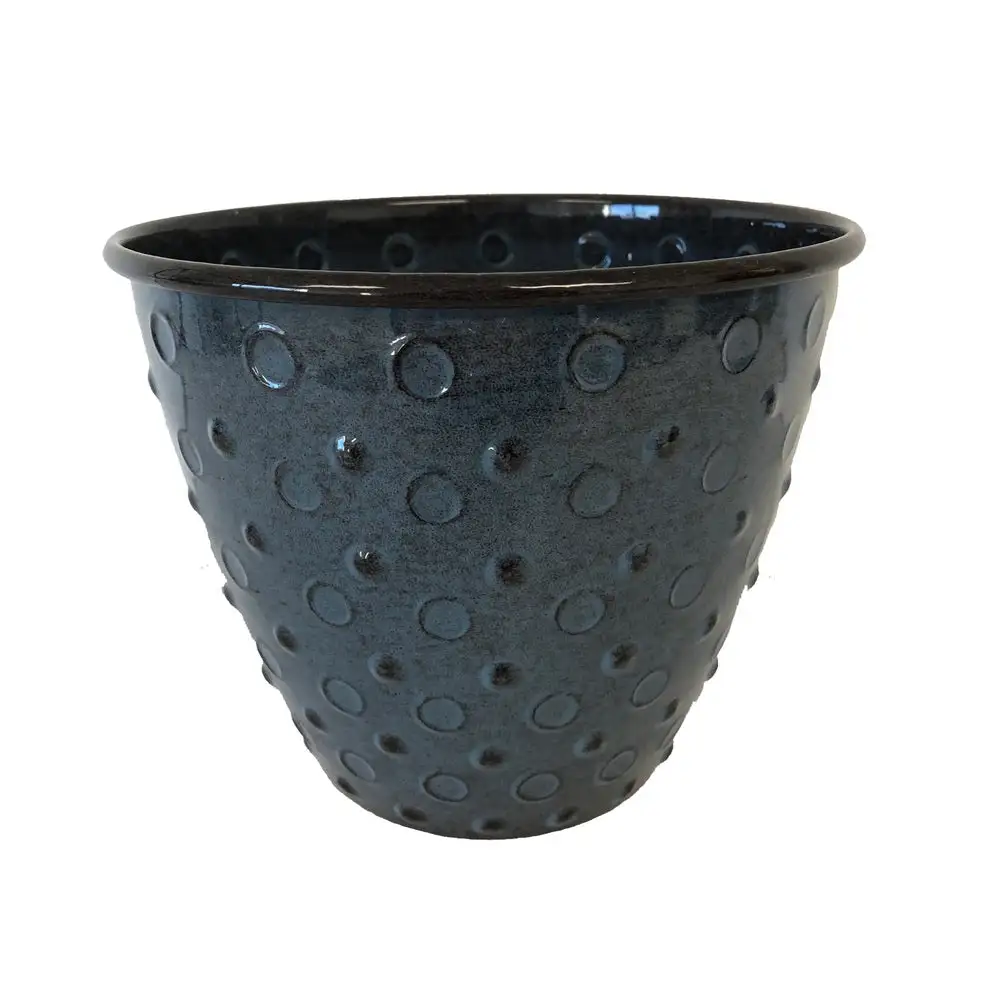 Robert Allen MPT02559 Chelsea Round Planter 10 Inch - Compact Outdoor Garden Pot