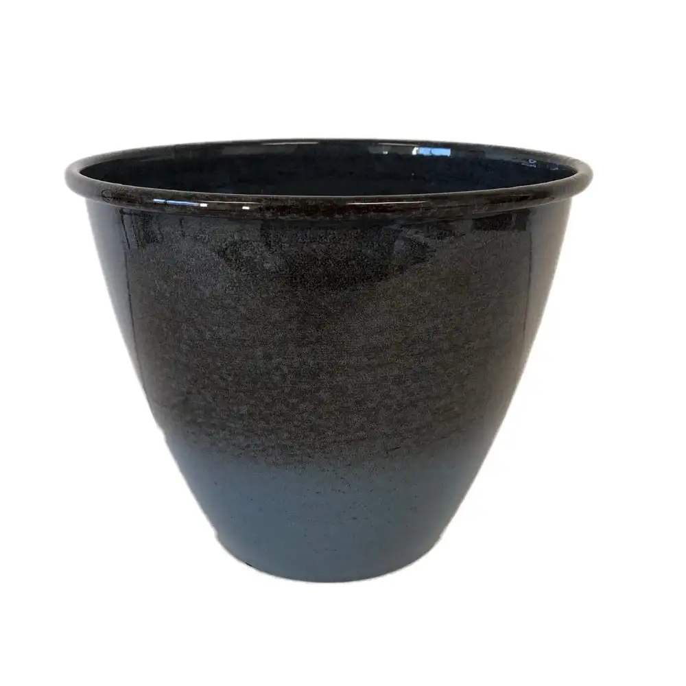 Robert Allen MPT02564 Chelsea Round Planter 12 Inch - Classic Outdoor Garden Pot