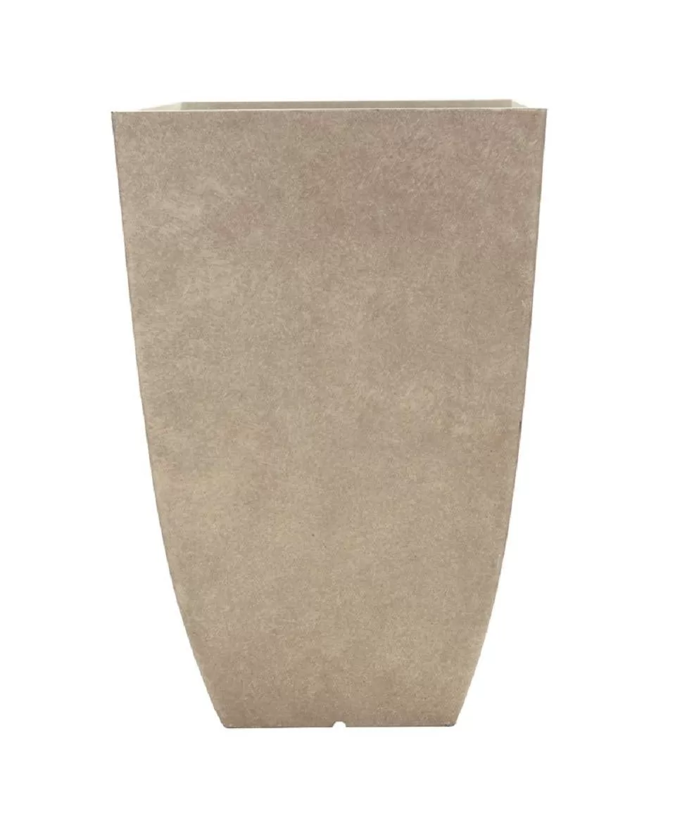 Southern Patio HDR-012177 Newland Square Planter 10.5 Inch Bone Finish