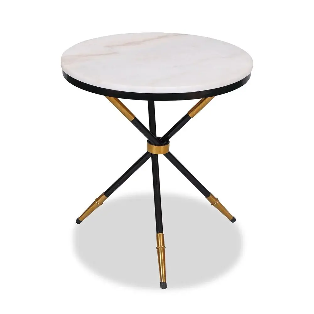 Eton Marble Side Table All-Weather Wicker