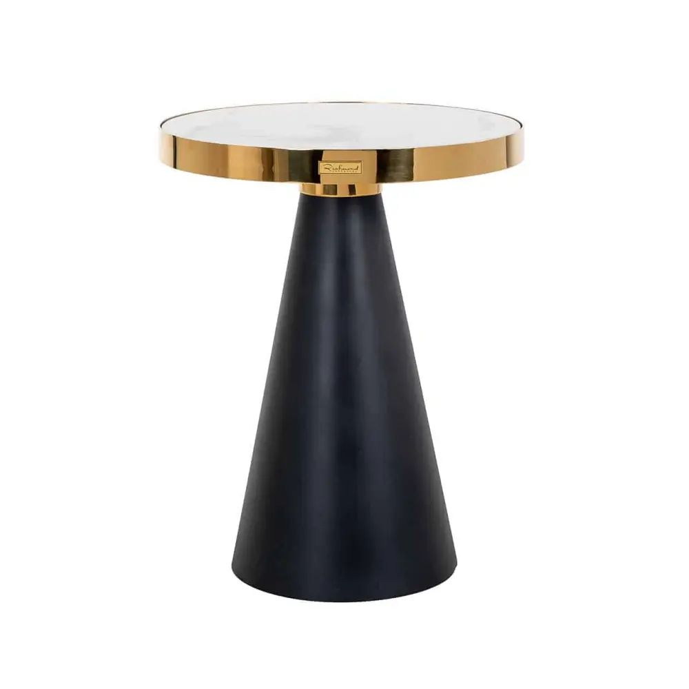 Odin Side Table - Amber & Black
