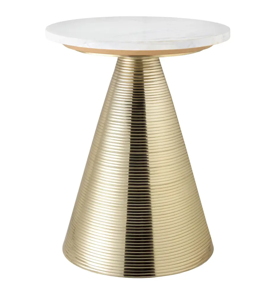 Tempo Marble Side Table Umbrella Hole