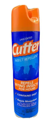 Cutter Unscented Insect Repellent 11oz Aerosol 10% Deet Mosquitoes and Flies
