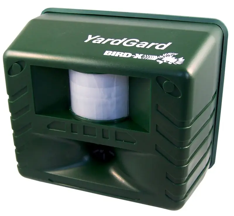 Natural & Non-Toxic Bird-X Yard Gard YG Ultrasonic Animal Repeller, Ultrasonic, 6-3/4 L