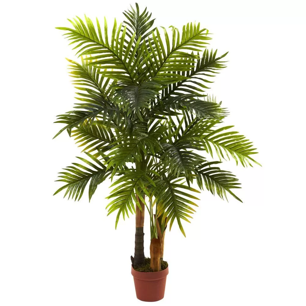 Nearly Natural Real Touch 4 ft. Areca Palm Artificial Tree Home Office