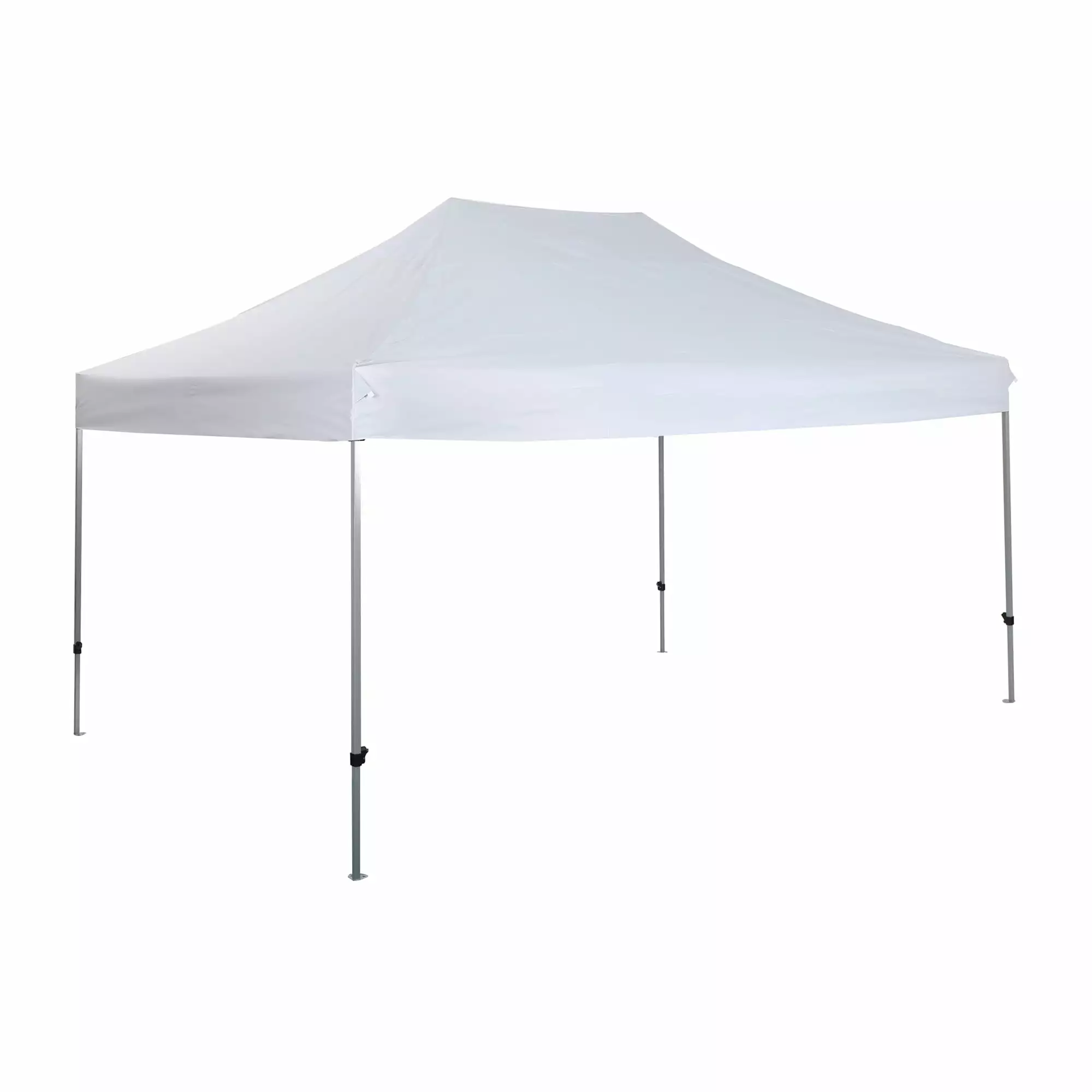 Alpha Camper 10x15 ft Outdoor Pop-up Canopy Steel Frame Party Tent - Adjustable Heights - White