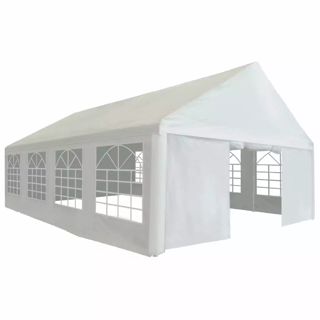 Irfora Party Tent PE 16.4x26.2 Feet White Outdoor Event Canopy Weddings and Gatherings