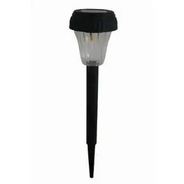 Black Plastic Solar Pathway Stake Light Walkway Lighting Four Seasons Courtyard