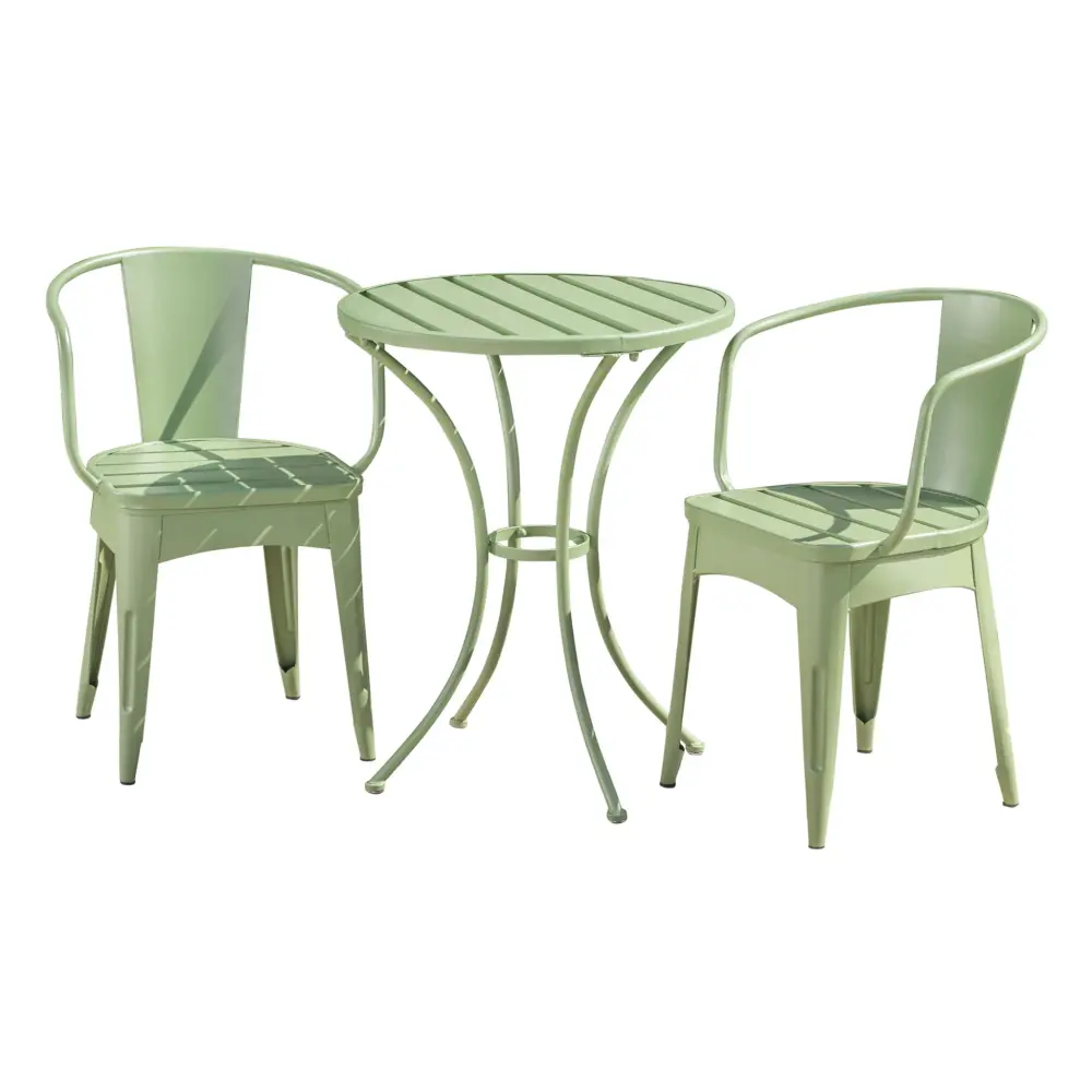 3 Piece Bistro Set Table And 2 Chairs - Forest All-Weather Resin
