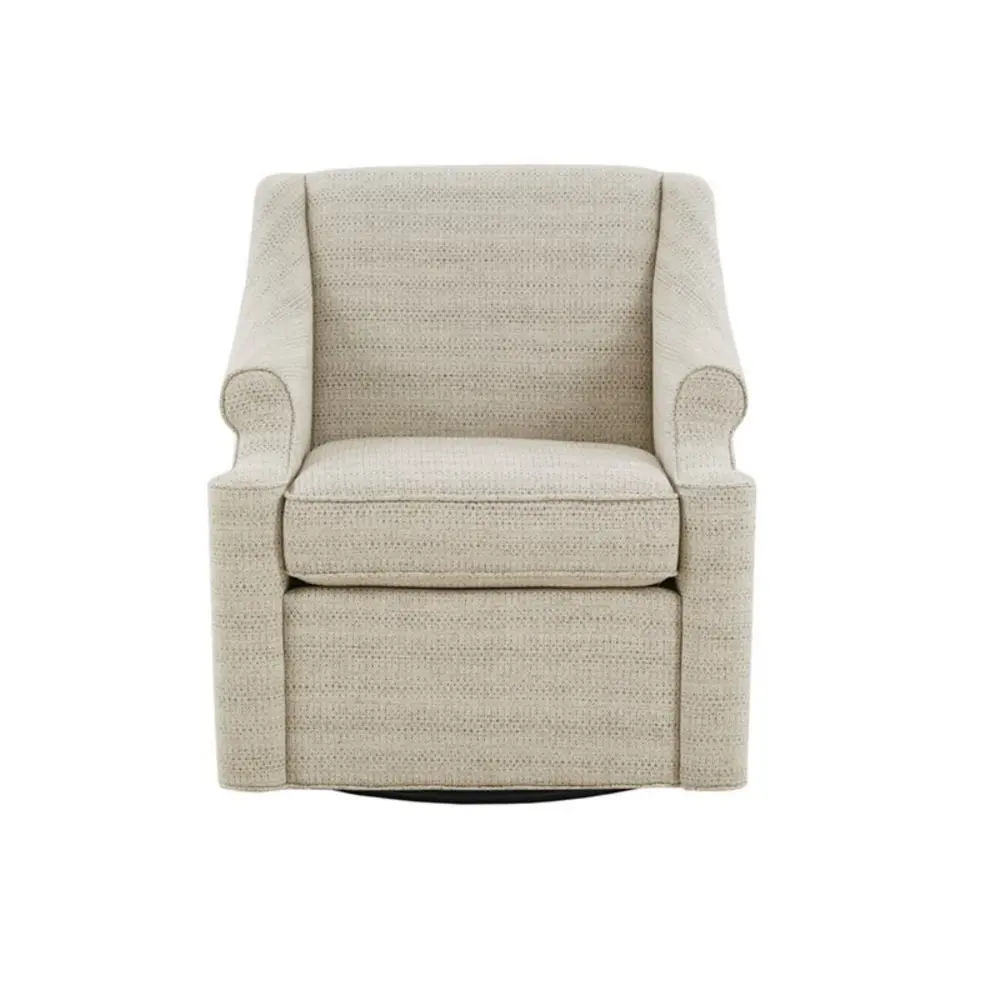 Justin - Swivel Glider Chair 360 Degree Rotation - Tan