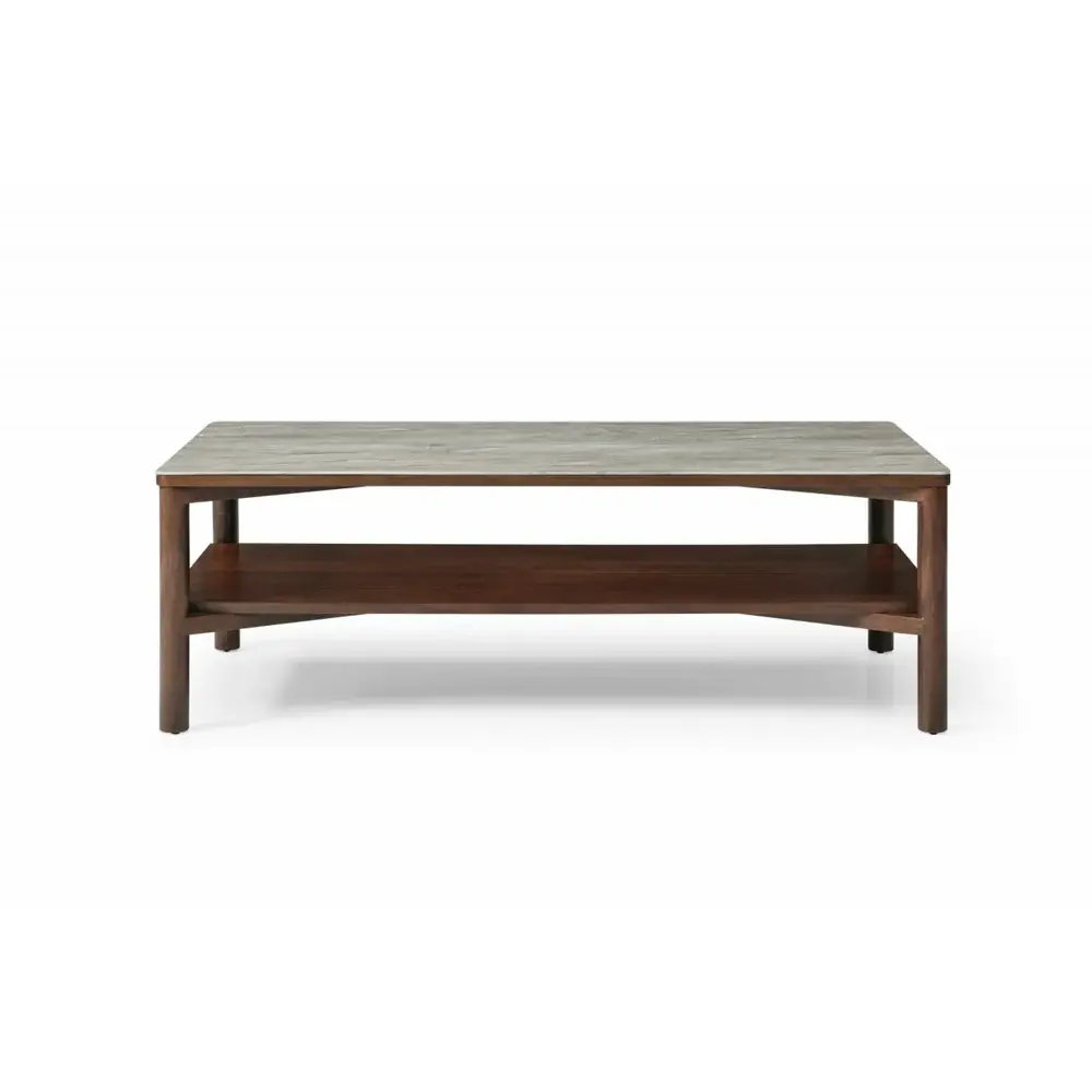 All-Weather Willow Rectangular Coffee Table - Tobacco Walnut