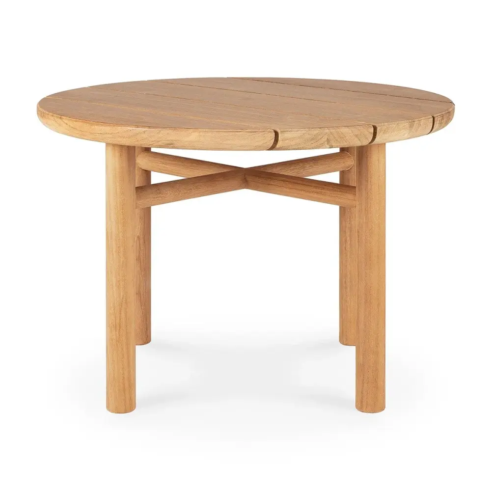 Commercial Grade Quatro Outdoor Round Coffee Table - Teakwood