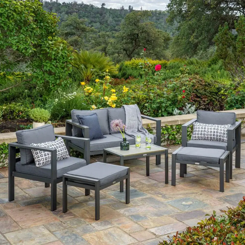 Powder-Coated Steel Lakeview 6pc Conversation Adjust