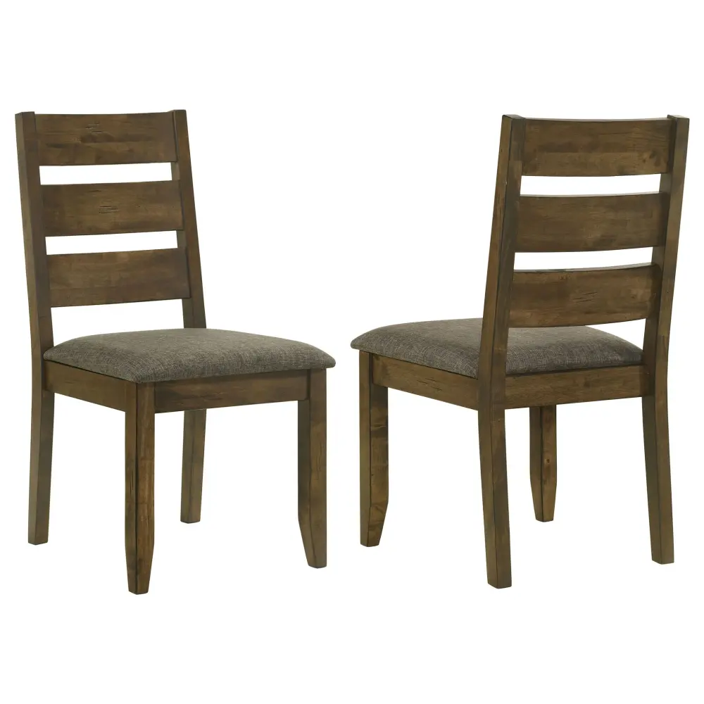 Dining Chair Ladder Back Design (Set 2) - Taupe