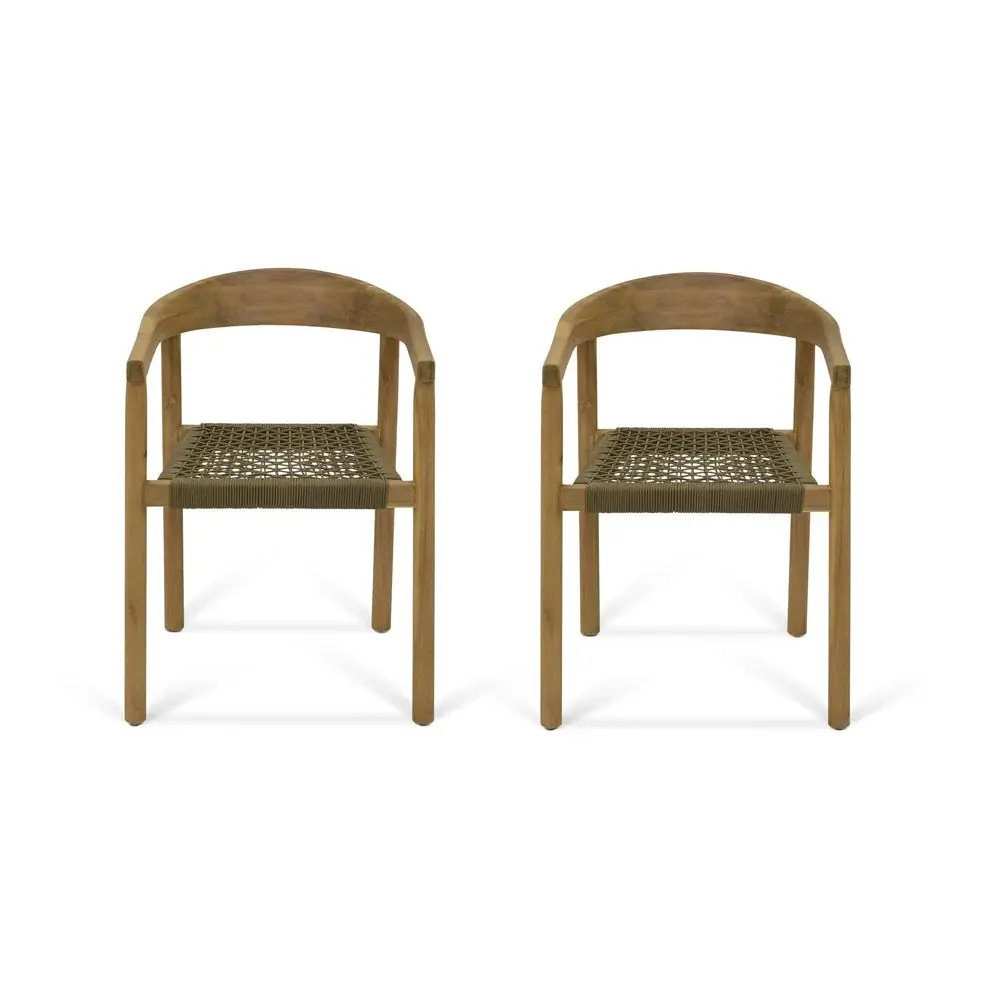 Harford Set 2 Dining Chairs - Olive Green
