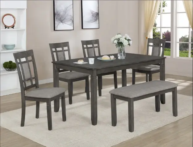 Paige 6-Pc Dinette Place Bench