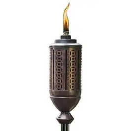 Cabos Metal Torch Convertible 50 to 65-Inch Outdoor Patio Heater Lamplight Farms