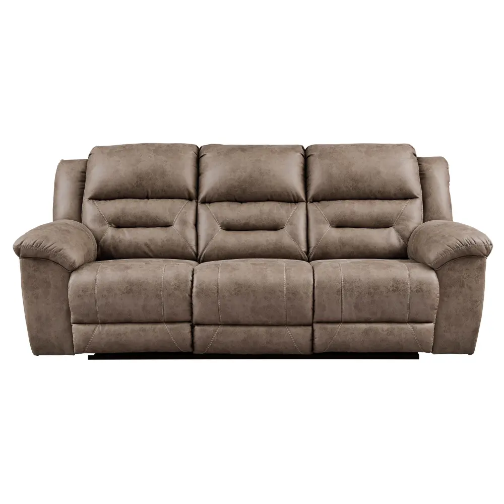 Diamond Modern Furniture Exclusive Design Stoneland Reclining Leather Look Sofa 3990588