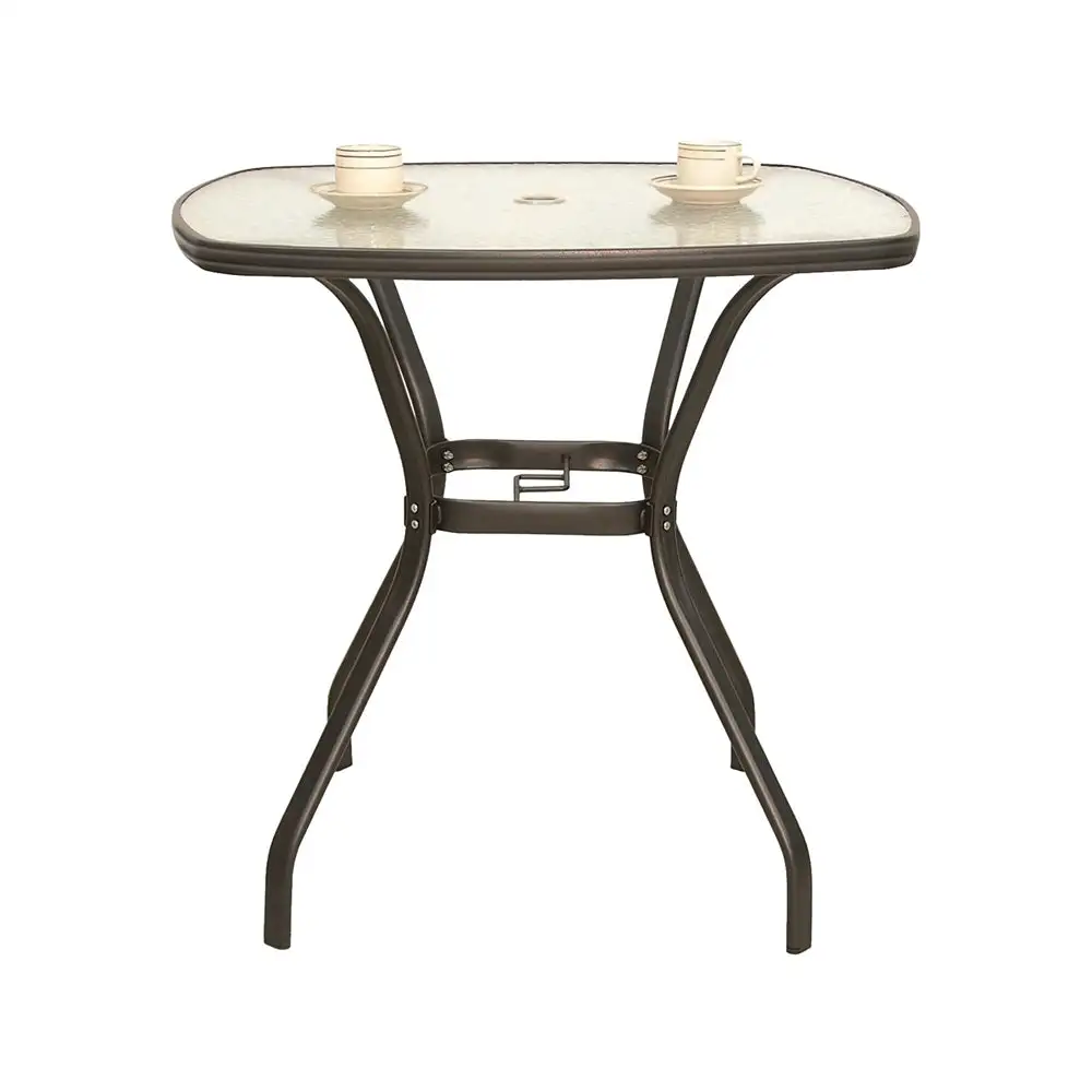 Seasonal Trends D6E36KOHJ33 Round Glass Top Balcony Table Small Spaces