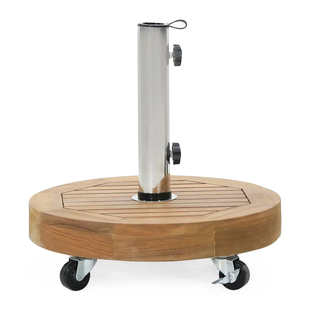 Ralph - Round Umbrella Base - Teakwood