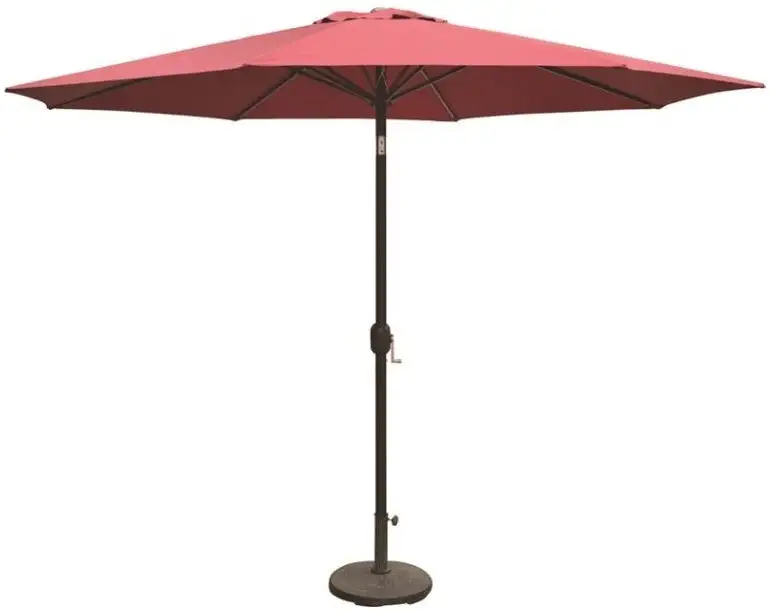 Seasonal Trends 69336 11 ft Burgundy Essential Patio Umbrella Large Spaces