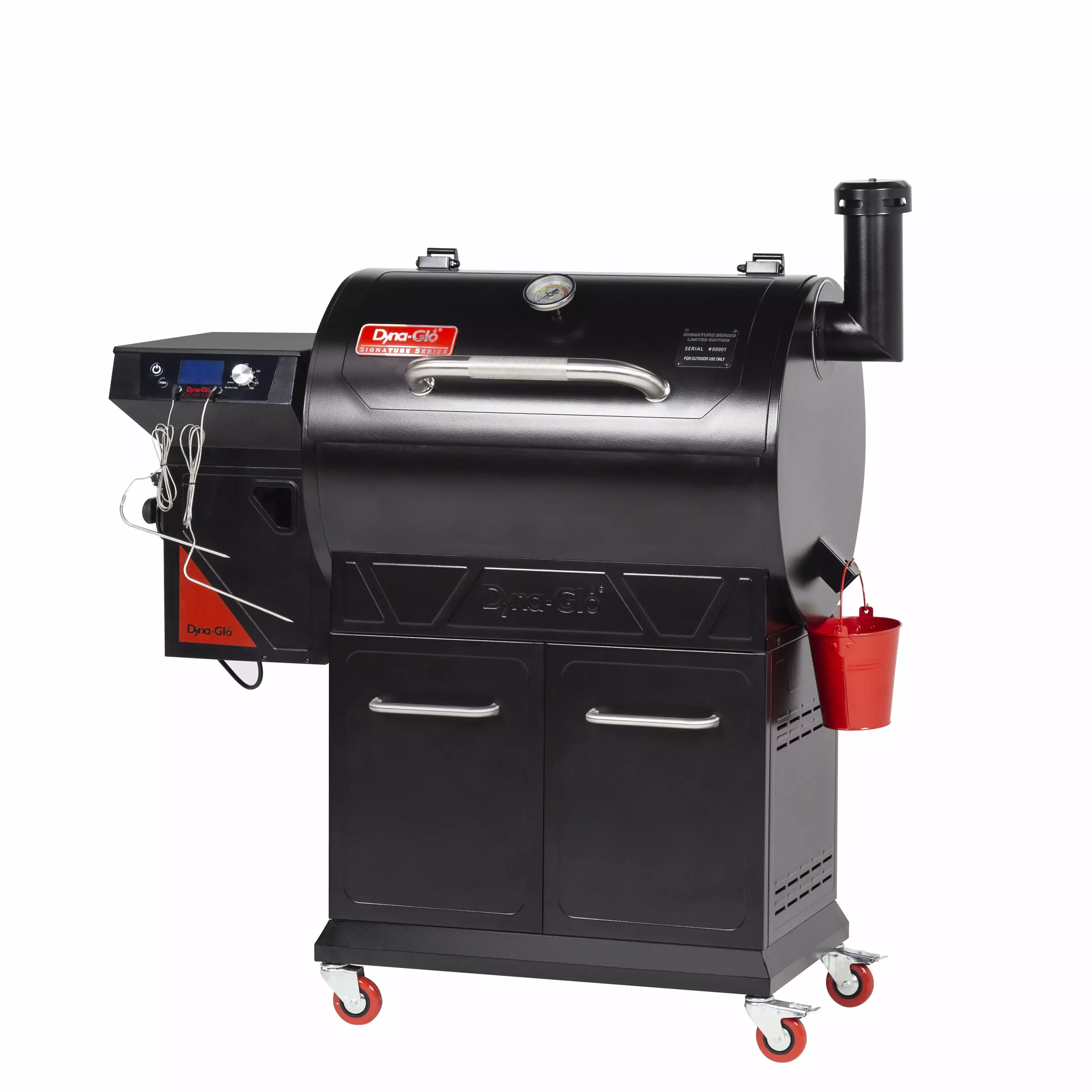 Dyna-Glo 4.84 sq ft Pellet Grill Compact Outdoor BBQ Smoker