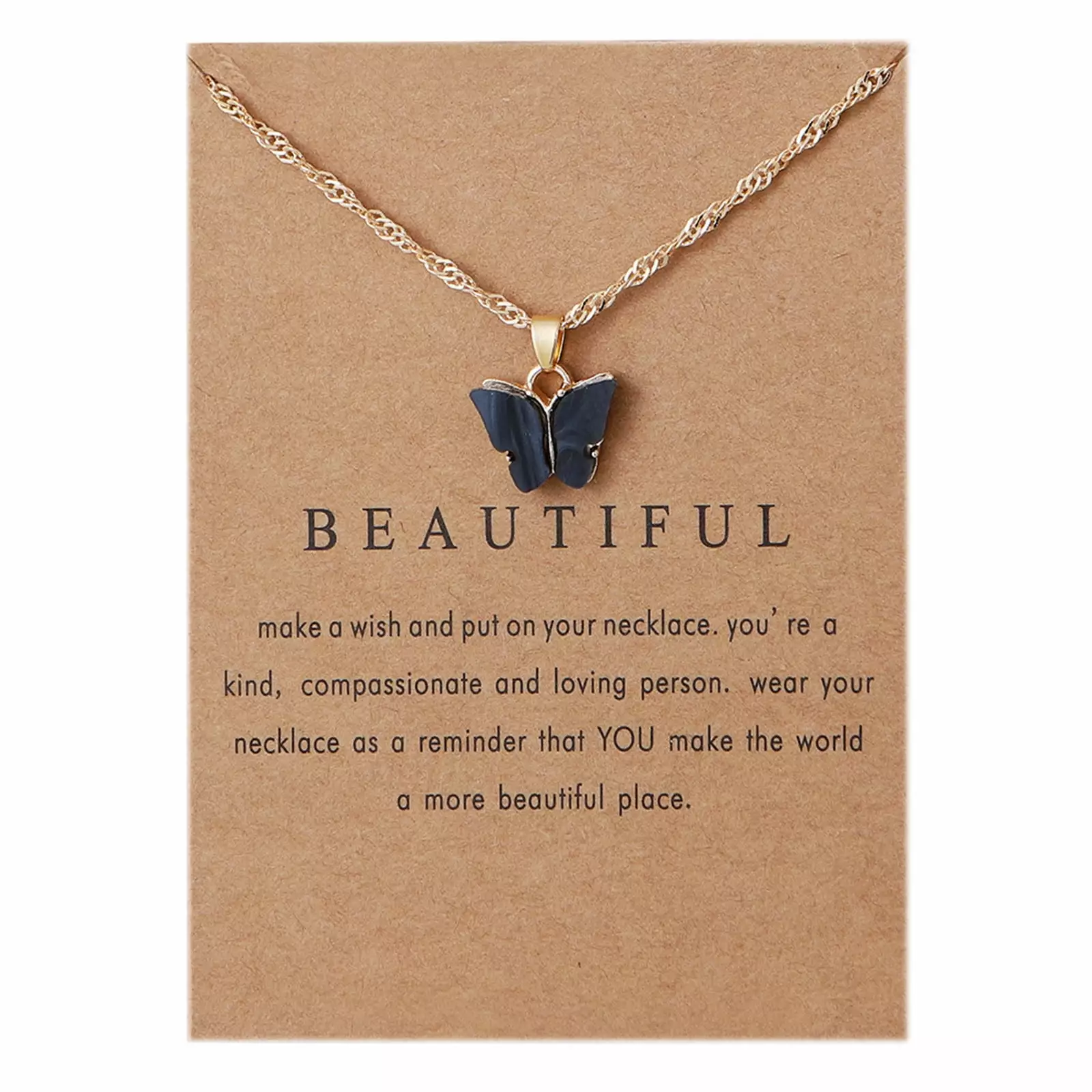 Butterfly Necklace Pendant Jewelry - Elegant Clavicle Necklace Women