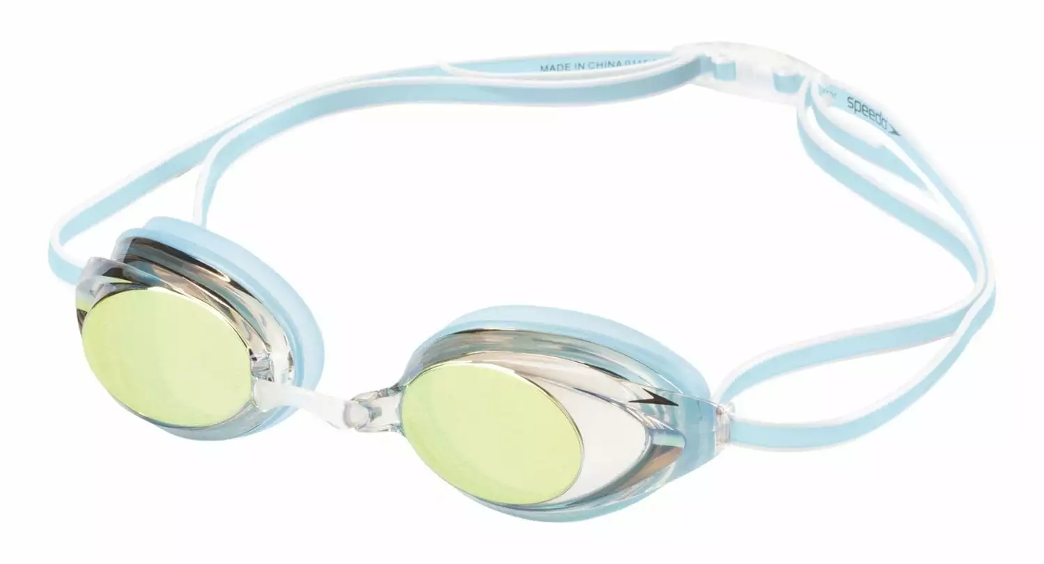 Women's Vanquisher 2.0 Mirrored Performance Swim Goggles Blue Anti-Fog UV Protection Ac