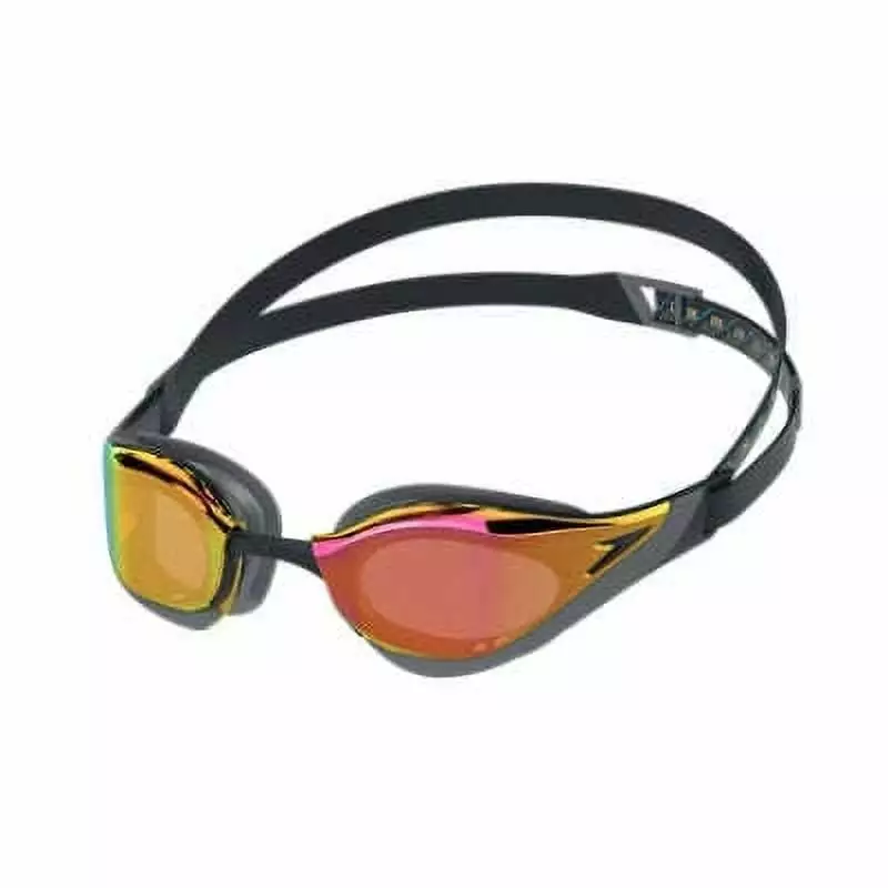 Speedo Fastskin Pure Focus Mirrored Goggles Black Cool Grey Ruby