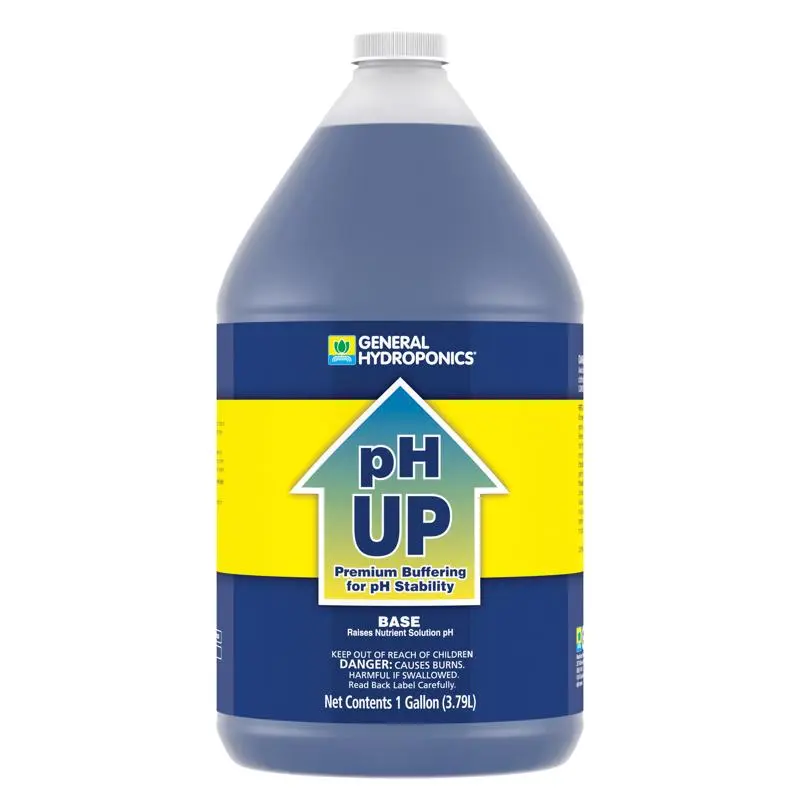 General Hydroponics pH Up Base Nutrient Solution 1 Gallon Pack 4