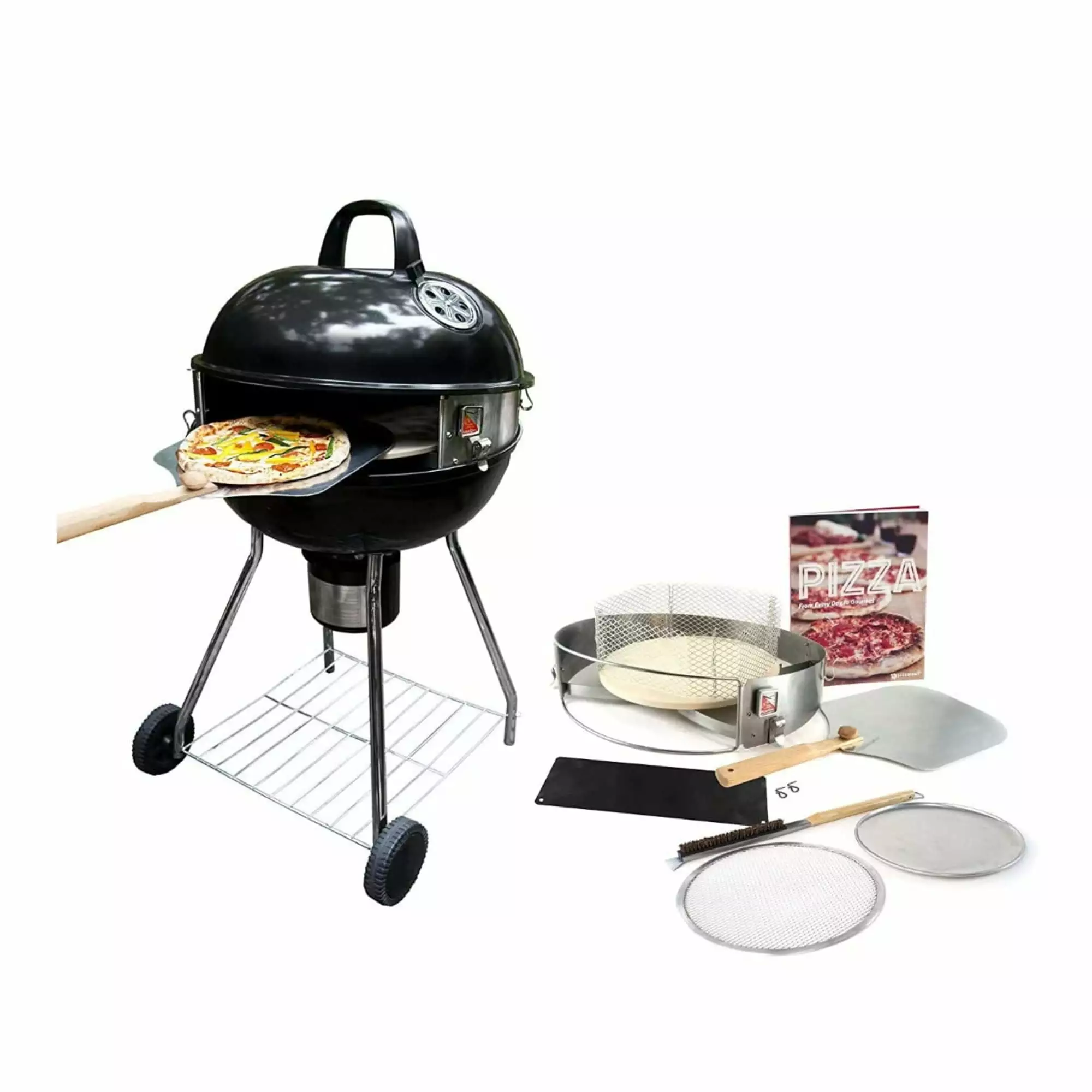 Pizzacraft PizzaQue Pizza Kit Kettle Grills Black Outdoor Cooking