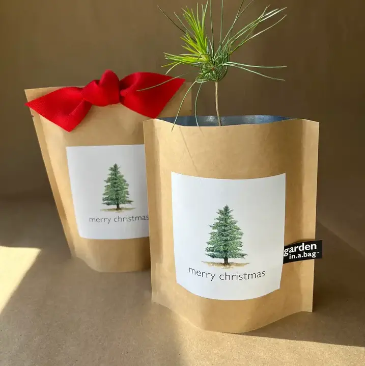 Garden Bag, Christmas Tree from Italian Clay