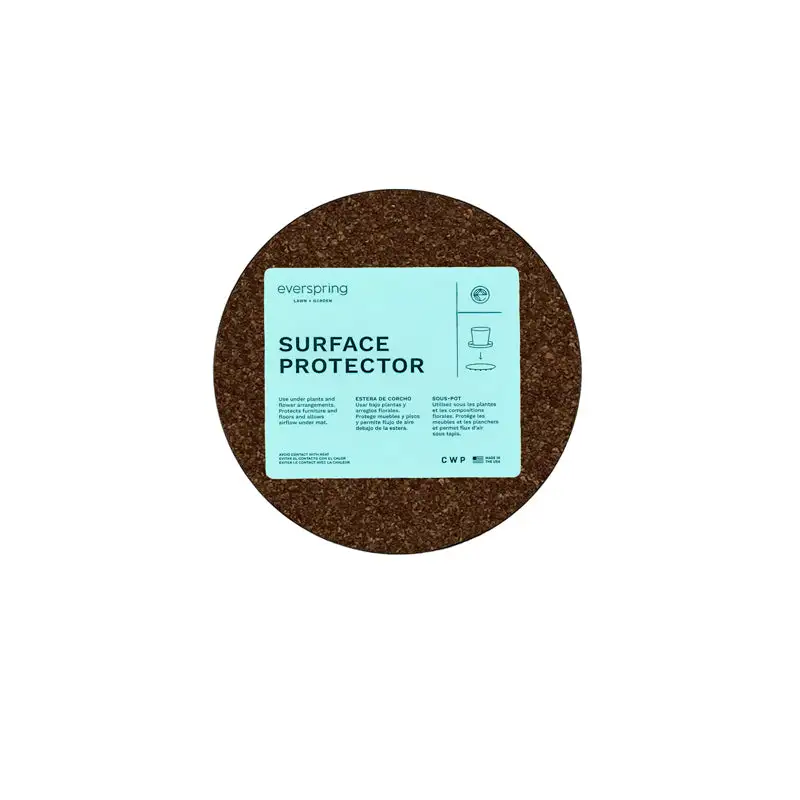 Curtis Wagner Plastics Everspring 6-Inch D Cork/Plastic Plant Saucer Brown Pack 25