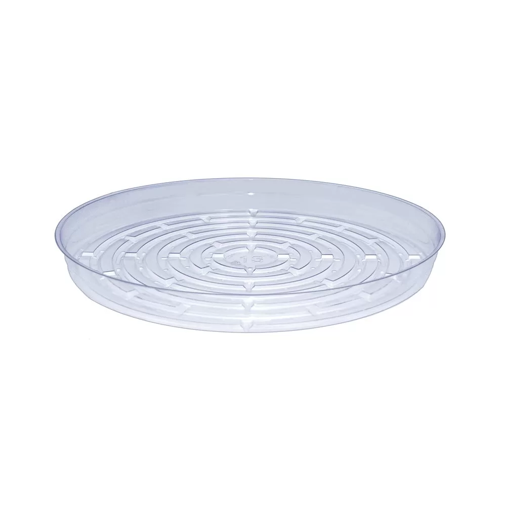 Curtis Wagner Plastics CW-1300N Everspring Plant Saucer Clear Plastic