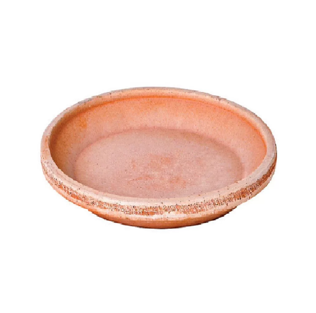Deroma TGB61SZ Round Plant Saucer Terracotta Indoor and Outdoor Use