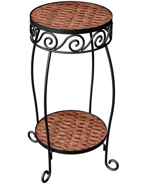 Panacea 82323 Ground Plant Stand Brown Sturdy