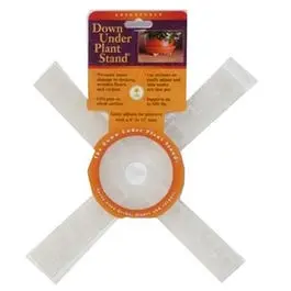 Clear 12-Inch Down Under Plant Stand Indoor and Outdoor Use Various