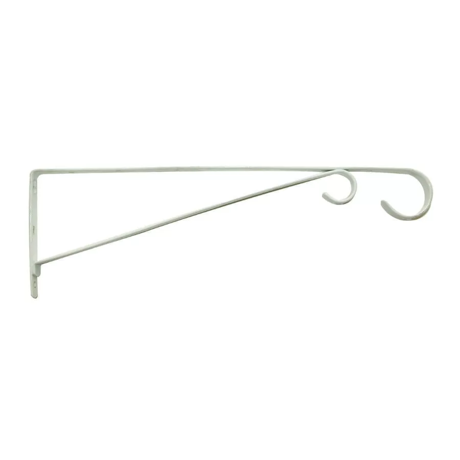 Panacea 85552 White Steel Basic Plant Bracket Indoor Outdoor Use