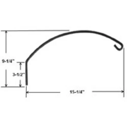 Landscapers Select GB0143L Wall Mount Planter Bracket Black 15.25 Inch Heavy Duty