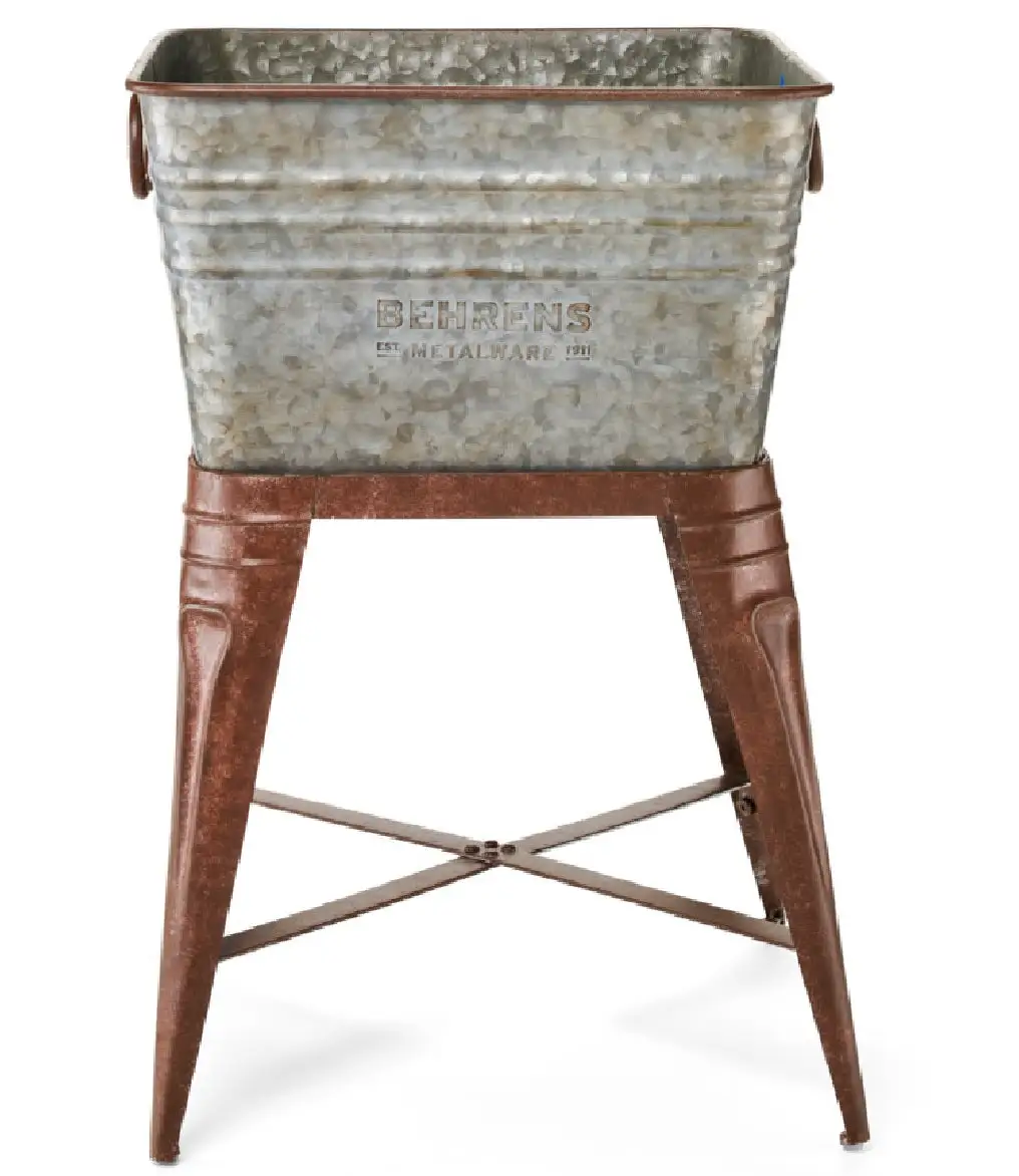 Behrens M19ST1 Square Planter Tub Indoor and Outdoor Plants