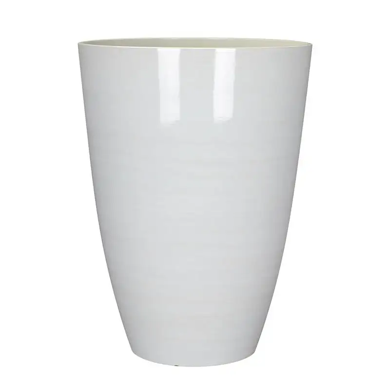 L&G Solutions 22 Inch H X 16 Inch D White Polyresin Baja Planter