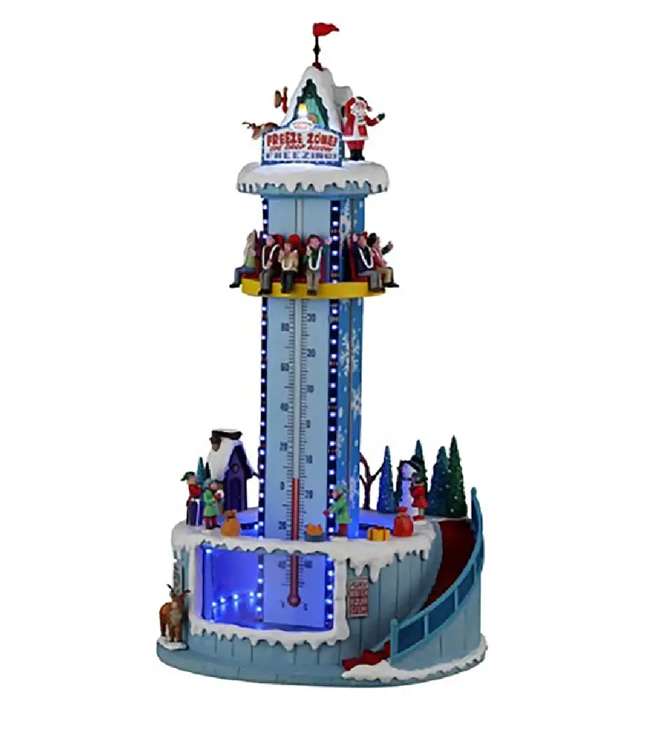 Lemax 14870 Christmas Grove Skating Rink Plastic Village Accessory