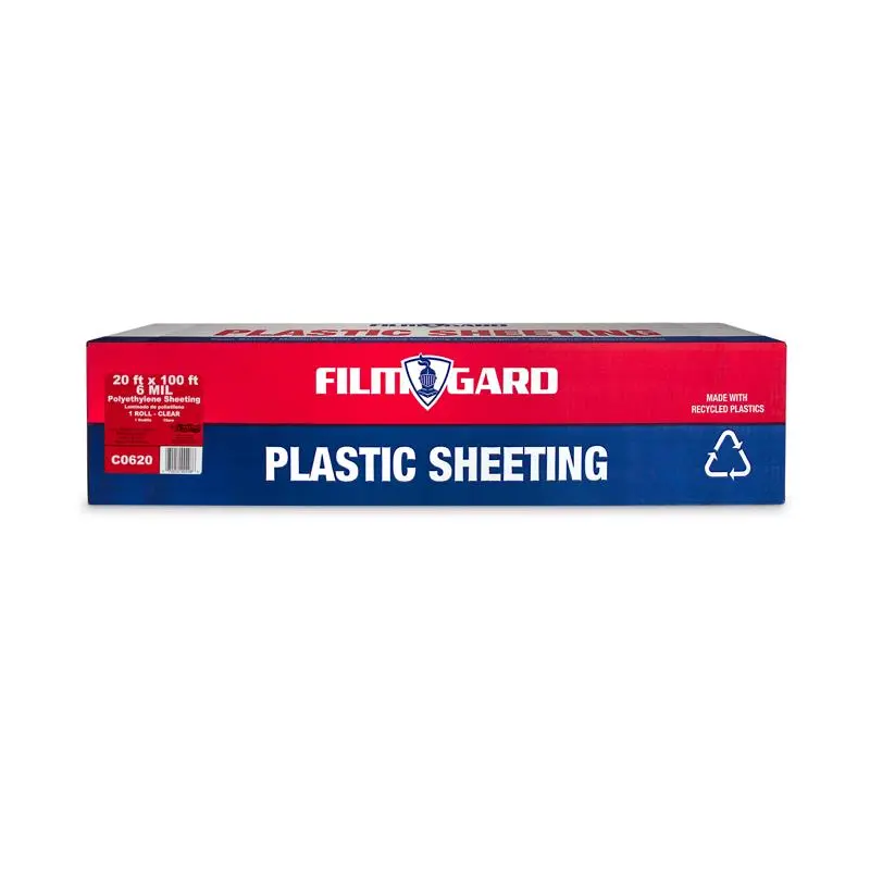 Film-Gard Plastic Sheeting 6 mil X 20 ft. W X 100 ft. L Polyethylene Clear Construction and Protection