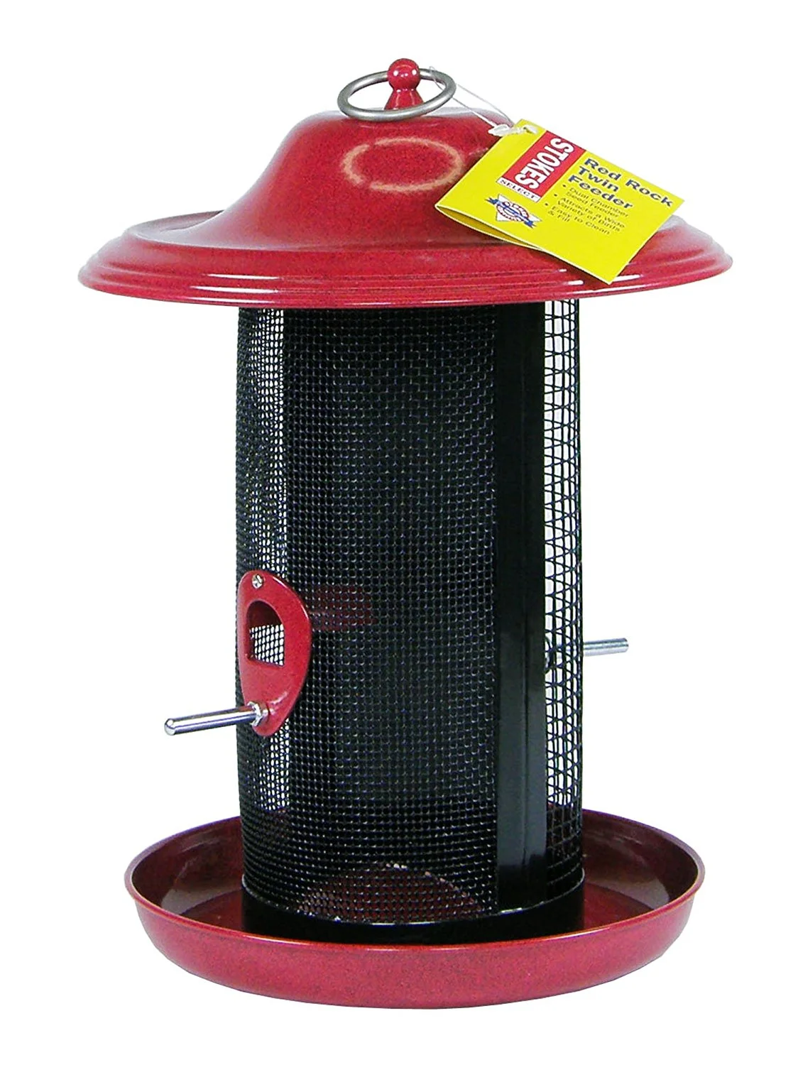 Stokes Select 38199 Red Rock Twin Chamber Bird Feeder Outdoor Use