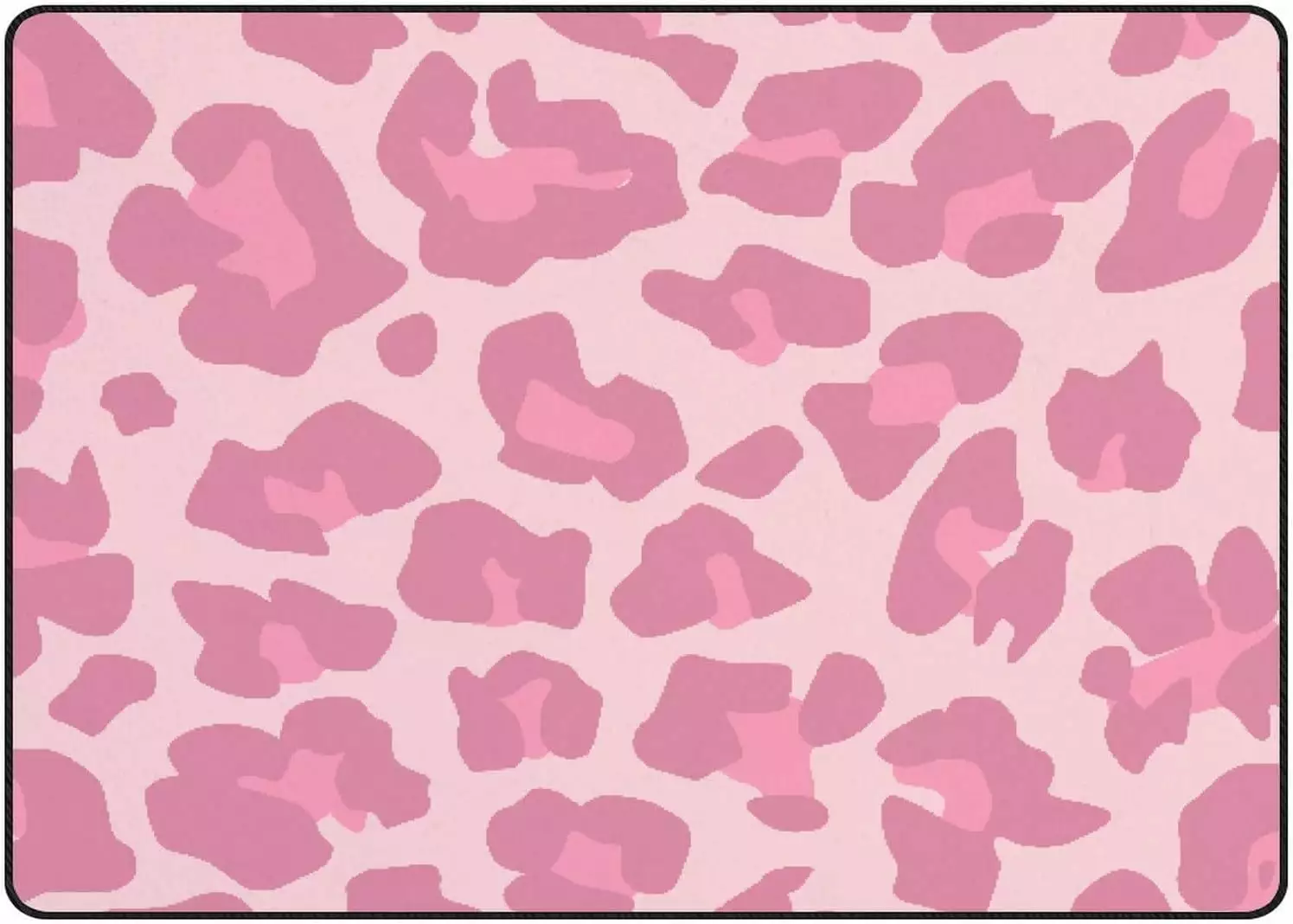 Pink Leopard Crawling Indoor Carpet Play Mat 80x58in Living Room Bedroom Nursery Floor Mat FREEAM