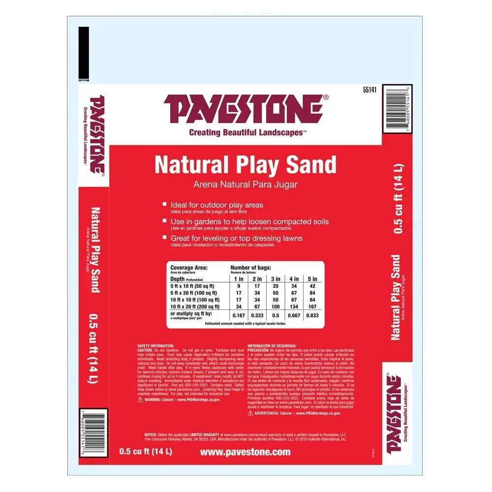 Pavestone Natural Brown Play Sand 0.5 Cubic Foot Kids and Gardening