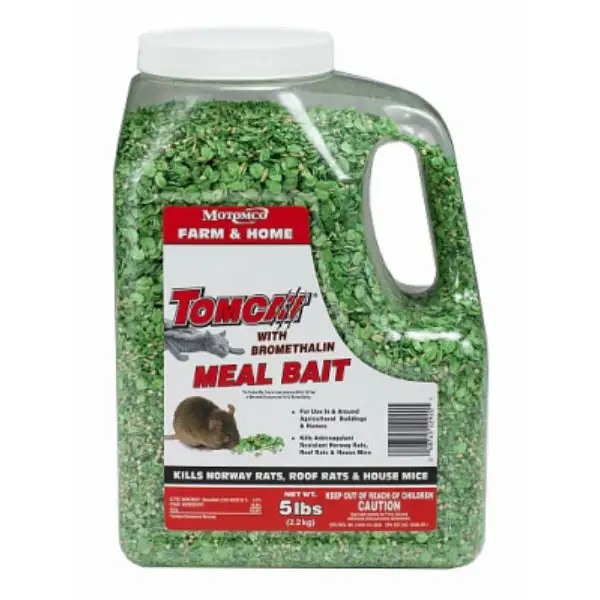 Tomcat Bromethalin Meal Bait 5 Lbs Jug Rodent Killer