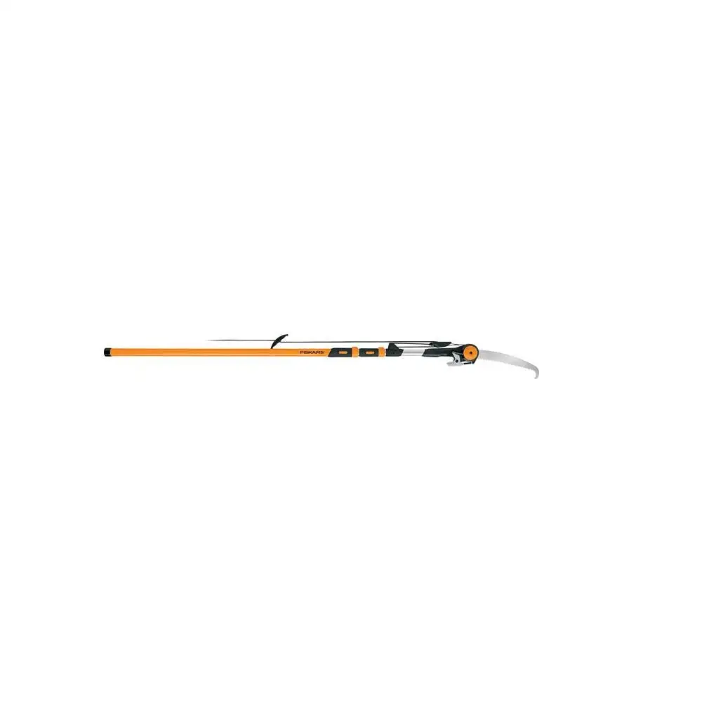 Fiskars 394731-1001 Chain Drive Extendable Pole Saw and Pruner 7 Feet to 16 Feet Professional Tree Trimming Tool